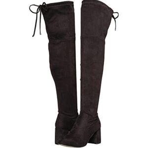 Steve Madden Black Over the Knee Boots